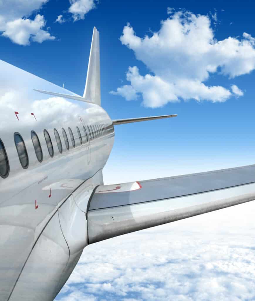 flying airplane